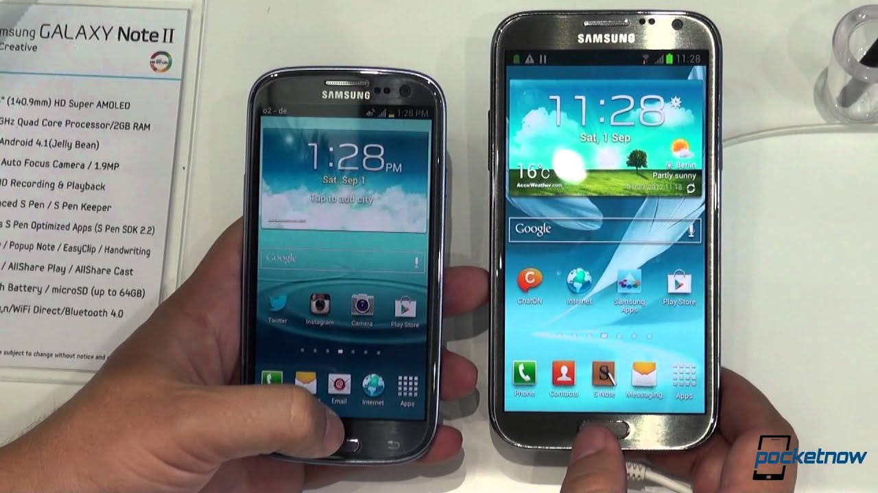 Samsung Galaxy Note II vs Samsung Galaxy S III | Pocketnow