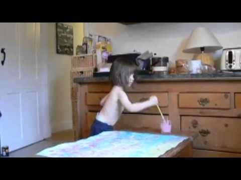 Autistic girl's paintings sell for thousands