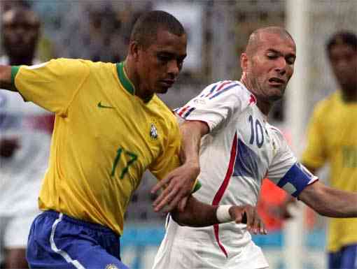 Zidenine Zidane en el mundial de Alemania frente a Brasil