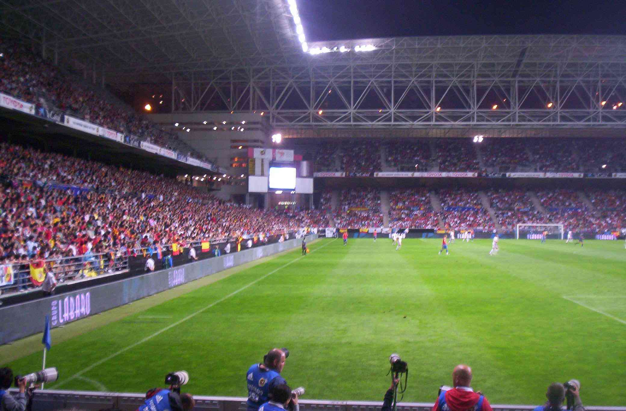Visión partido Carlos Tartiere España vs Letonia
