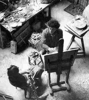 Giacometti en su estudio