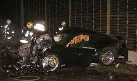 Porsche 911 TechArt accidentado