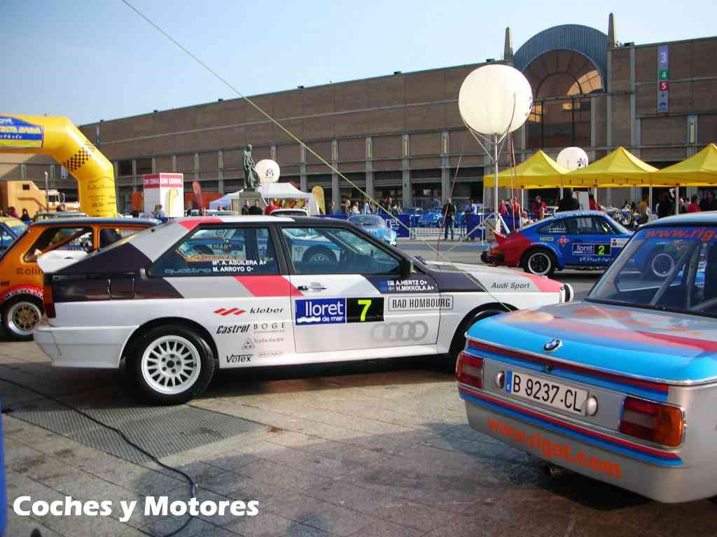 Exposición Auto Retro, coches de rally clásicos: Audi y BMW