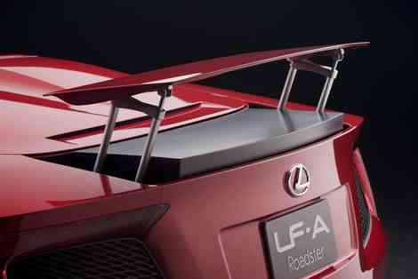 Alerón automático del Lexus LF-A Roadster
