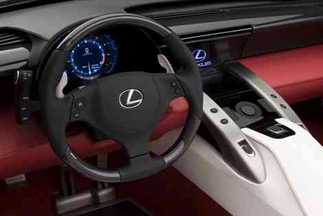 Interior futurista del Lexus LF-A Roadster Concept