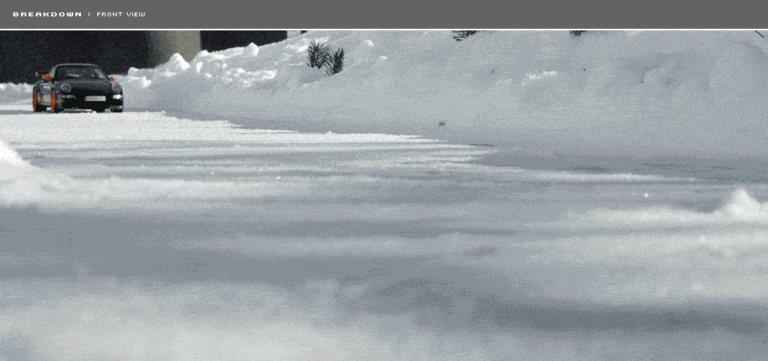 Cómo tomar una curva en la nieve con un Porsche 911 GT3 RS