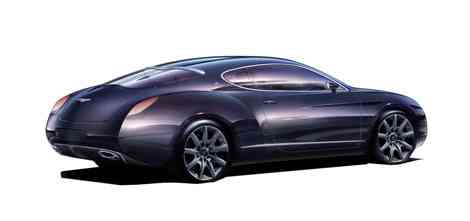 Boceto del Bentley Continental GTZ