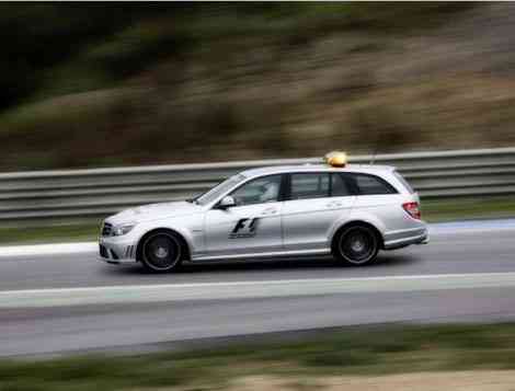 Perfil lateral del Medical Car Formula 1 2008, C 63 AMG