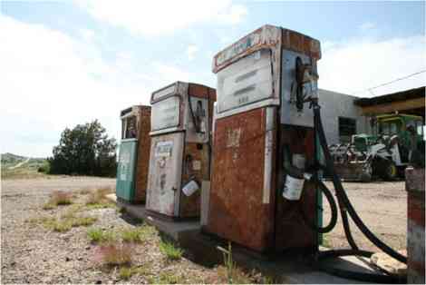 Surtidores antiguos de gasolina