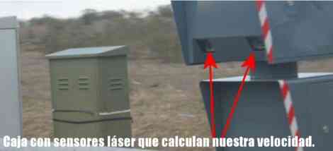 Caja que contiene el cinemómetro AUTOVELOX