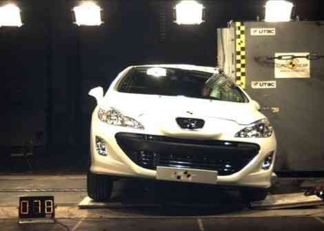 5 estrellas EuroNCAP para el Peugeot 308 CC