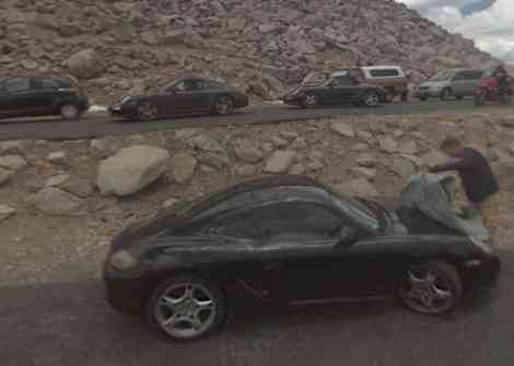 Porsche Cayman facelift, fotos de Google Street View