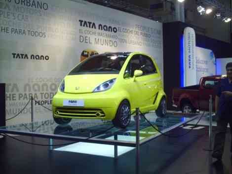 El Tata Nano Europa fue la estrella del stand de Tata