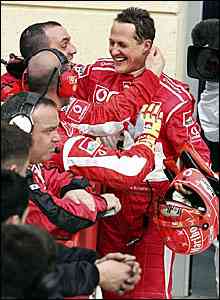 Michael Schumacher gana en Monza