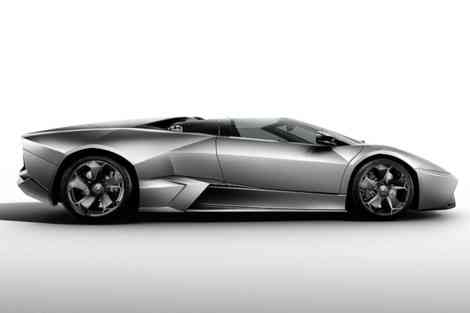 El lateral del Lamborghini Reventon Roadster es impresionante