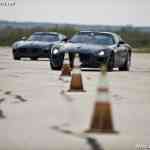 Slalom con el Mercedes SLS AMG camuflado