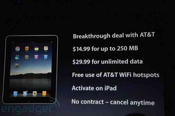 Plan exclusivo iPad - AT&T: datos ilimitados por 30 dólares 5