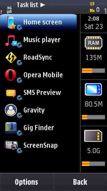 50 aplicaciones en simultáneo en un Samsung Omnia HD 5