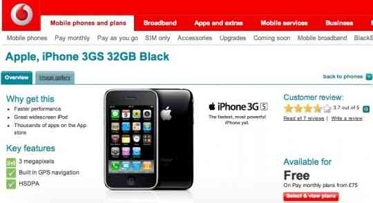 iPhone 3GS se pone a la venta en UK con Vodafone ¿pasará lo mismo en España? 5