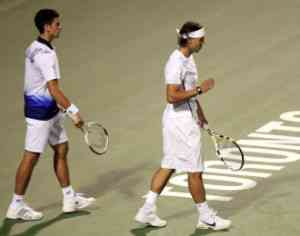 Nadal y Djokovic no brillan en el dobles 5