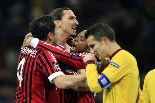 milan y arsenal se enfrentan por un puesto en los cuartos de final de la champions league