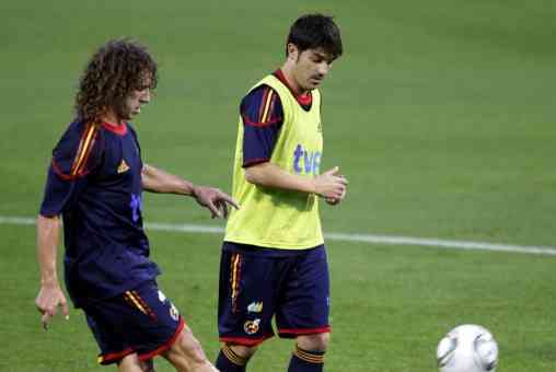 villa y puyol bajas para la eurocopa