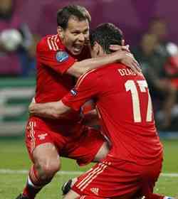 Rusia lider del grupo A Eurocopa 2012