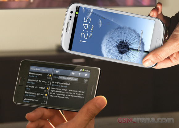 Samsung Galaxy SIII vs Samsung Galaxy SII 5