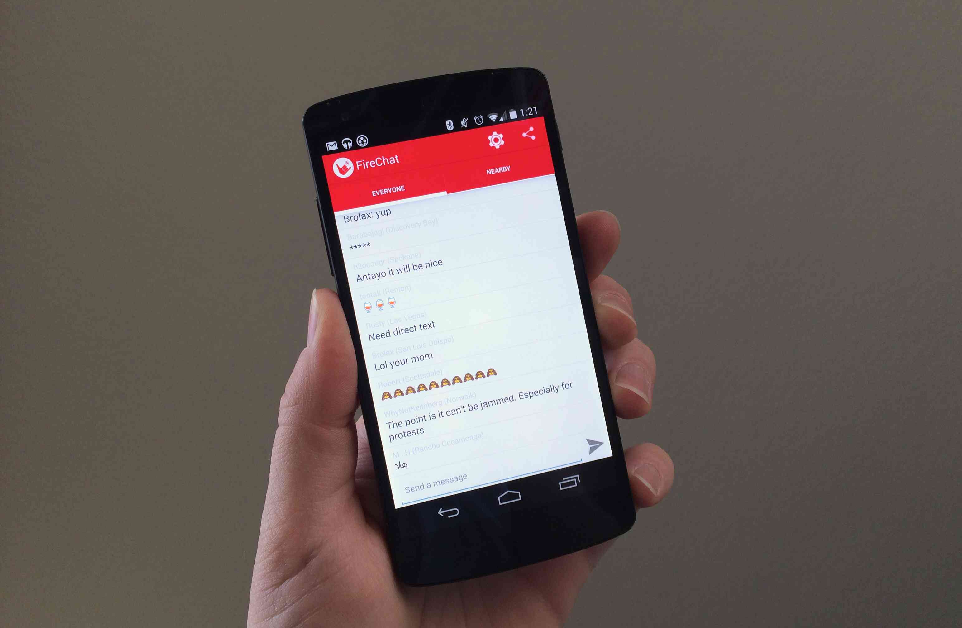 Firechat móvil