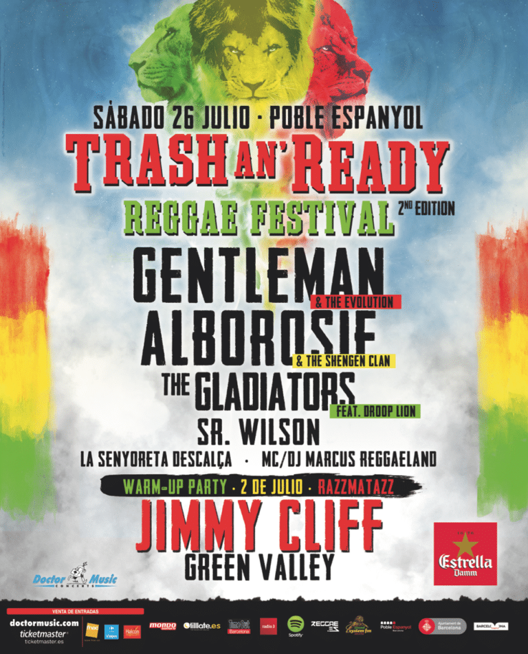 Se viene el Trash an’ Ready Reggae Festival de Barcelona