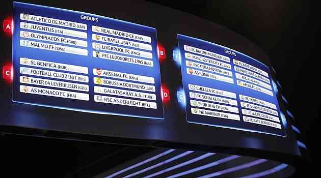grupos champions league 2014