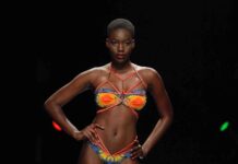 El colorido vibrante de la India, los corales, la lava y el Dios del Sol egipcio inspiran la moda 391