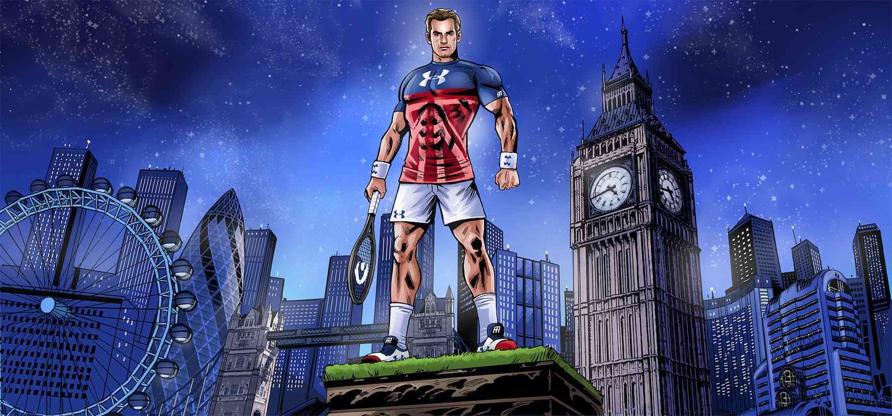 Under Armour transforma a Andy Murray en el superhéroe deportivo británico