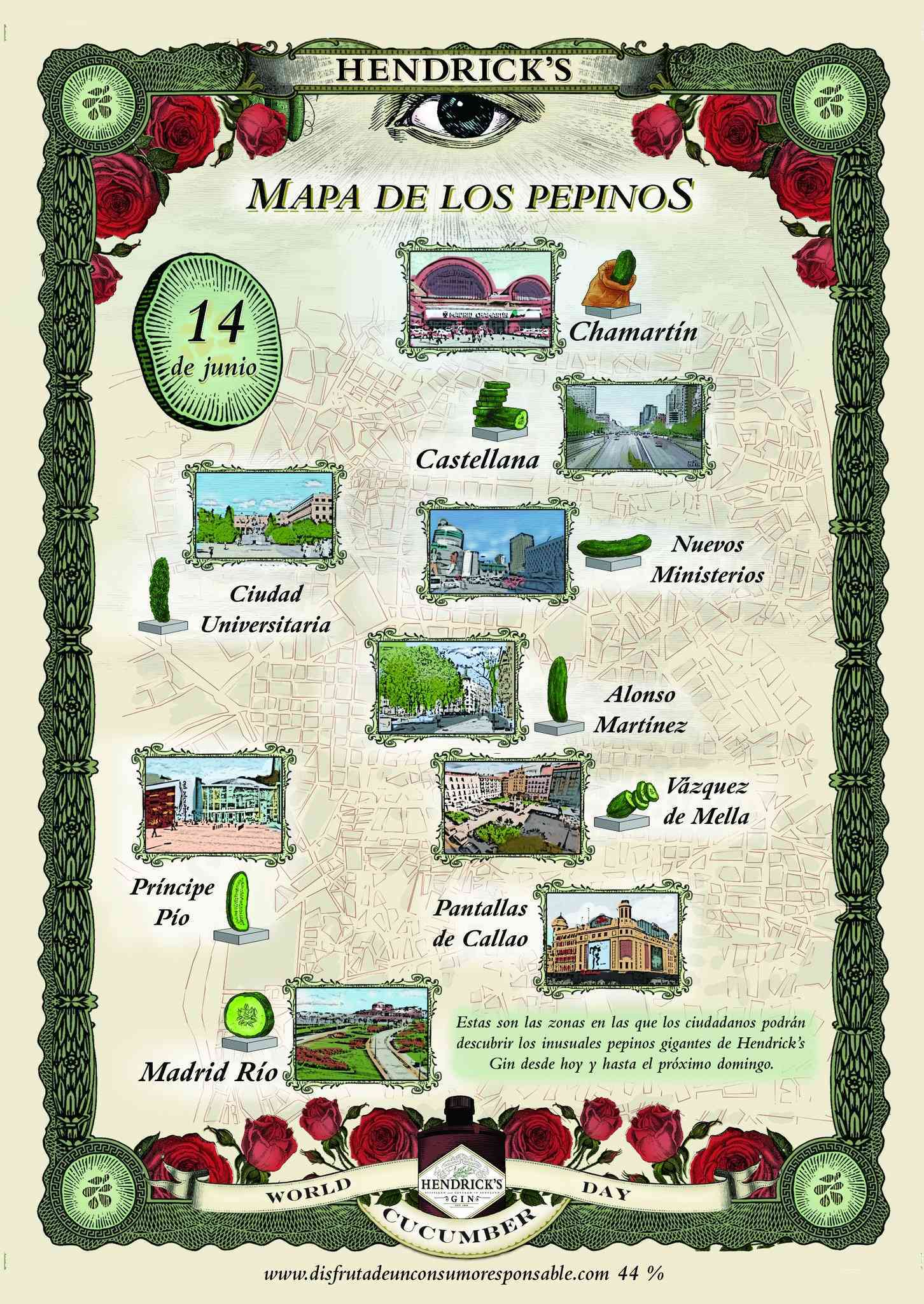 Madrid amanece verde con motivo del Día Mundial del Pepino 8