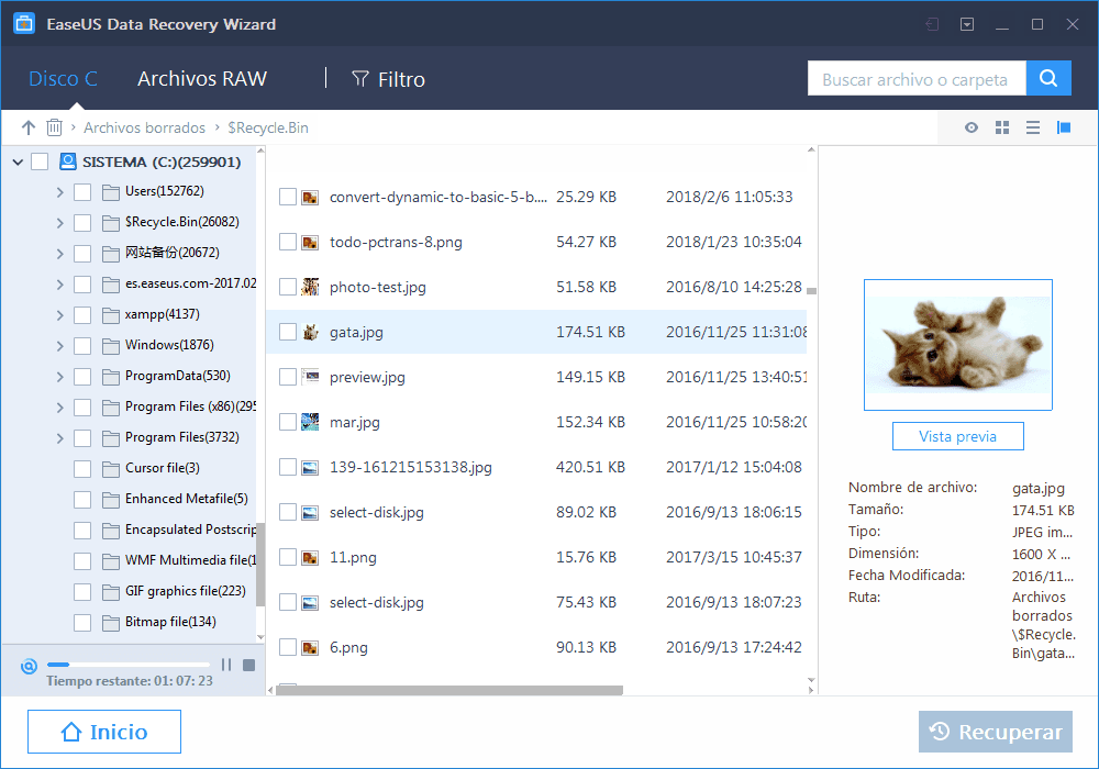 Recupera tus archivos borrados con EaseUS Data Recovery Wizard 4