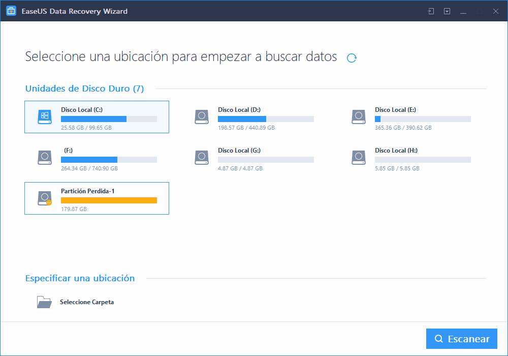 ¿Pérdida de datos en tu ordenador? EaseUS Data Recovery Wizard Free te ayuda a recuperarlos 3