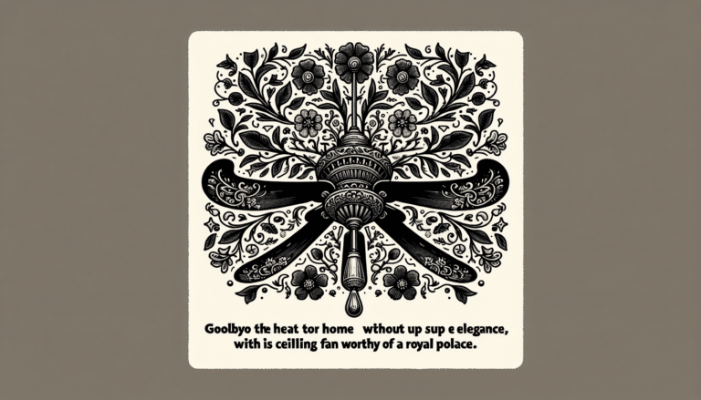 Adiós al calor en casa sin perder la elegancia y el buen gusto con este ventilador de techo que parece sacado del Palacio Real