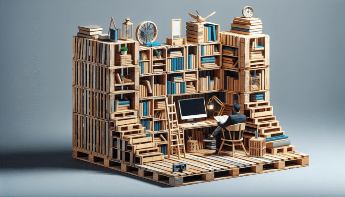 Librerías con palets multifuncionales para amantes de la lectura – I Love Palets