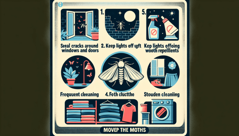 Cinco cosas que puedes hacer para evitar que las polillas entren en tu casa