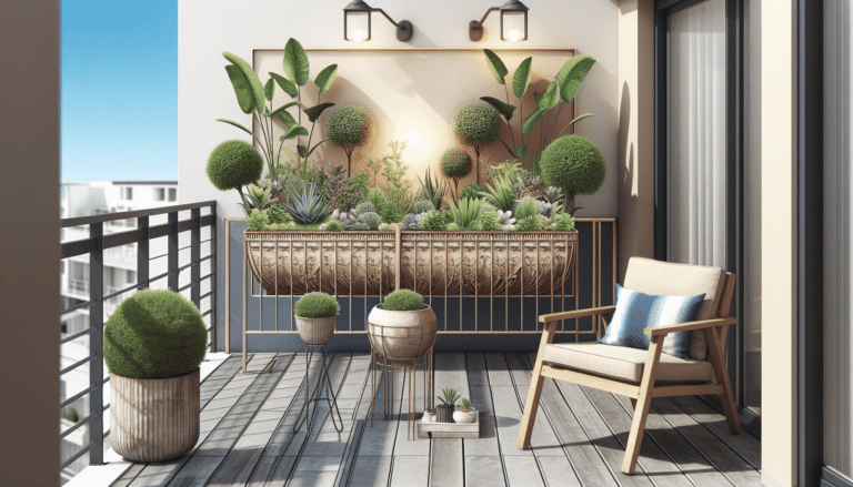 De un balcón seco y caluroso a un refrescante vergel con esta jardinera tan práctica como elegante