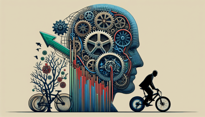 A person on a bike.
