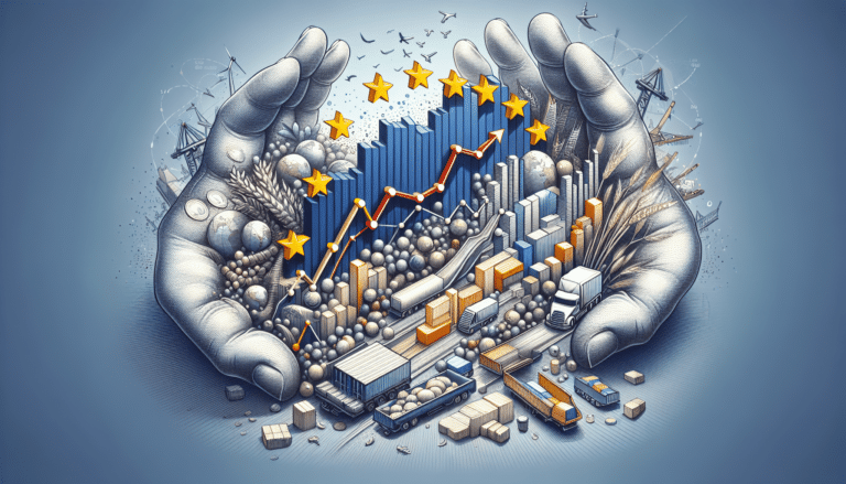 Cargo ship at the port.