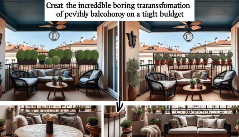 Así fue la asombrosa transformación de un balcón pequeño, feo y aburrido que pasa a ser elegante y acogedor por menos de 100 euros