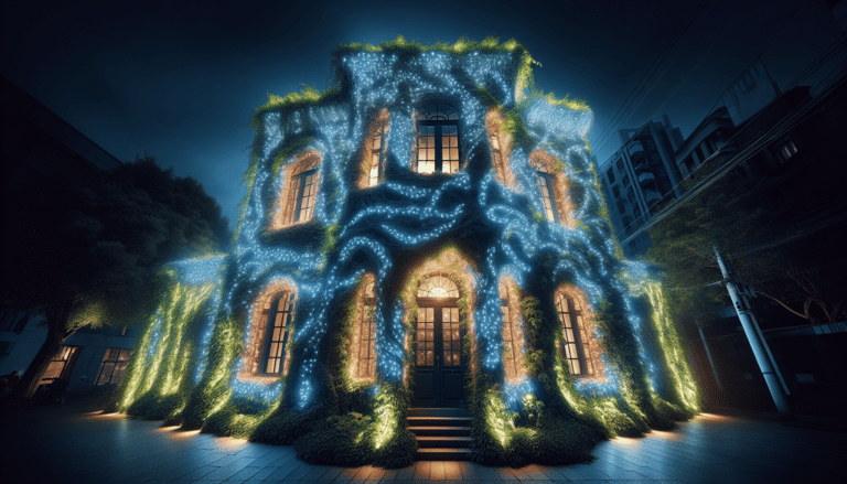 tiene hiedra e incorpora luces Led