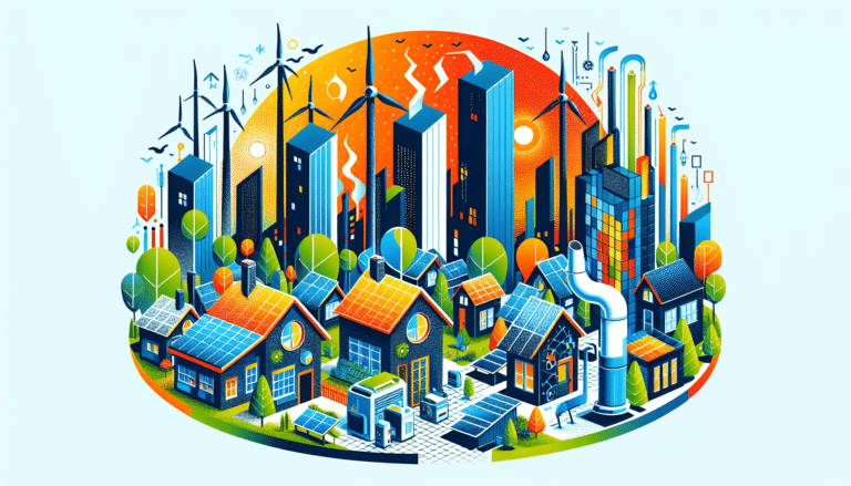 A family looking at solar panels