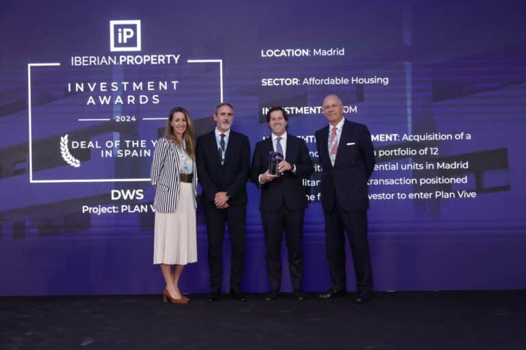 La inversión en vivienda asequible del Plan Vive premiada en los Iberian Property Investment Awards