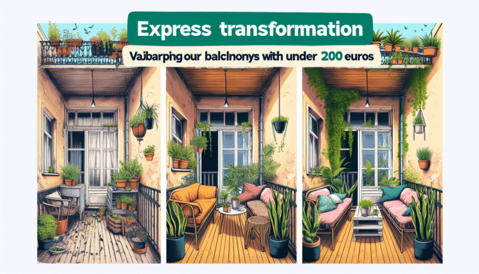 La impresionante transformación del balcón de un piso que se realizó en apenas tres horas y con un presupuesto muy ajustado (menos de 200 euros)