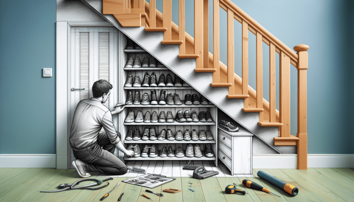 Transformamos el hueco bajo la escalera en un zapatero enorme sin obras ni taladros con este gadget de Leroy Merlin