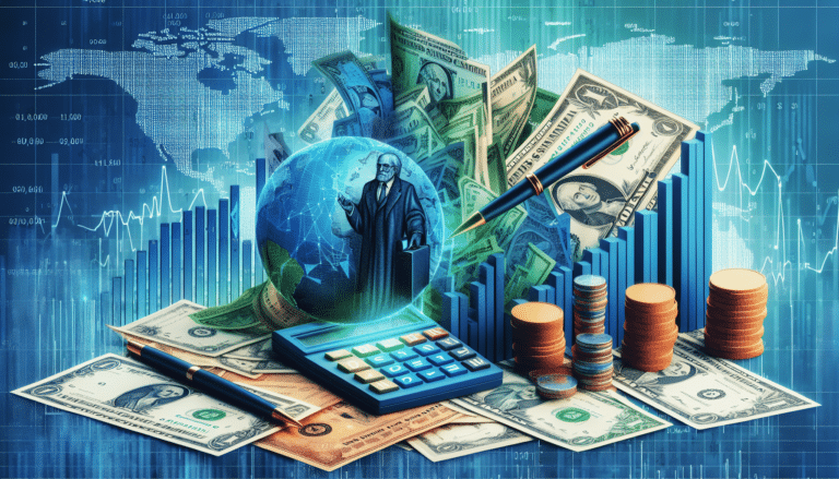 A magnifying glass on a report paper.