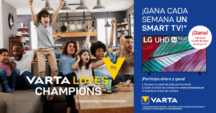 VARTA regala una televisión para disfrutar de los Juegos Olímpicos